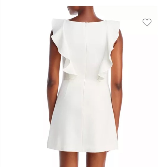 White Ruffle French Connection Dress - Picture 4 of 8